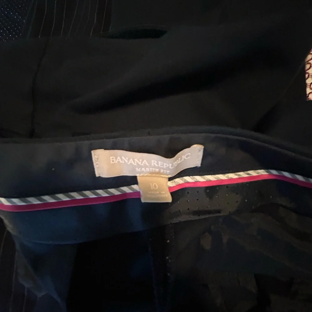 Banana Republic Black and Pink Patterned Women's Pants - Picture 4 of 5